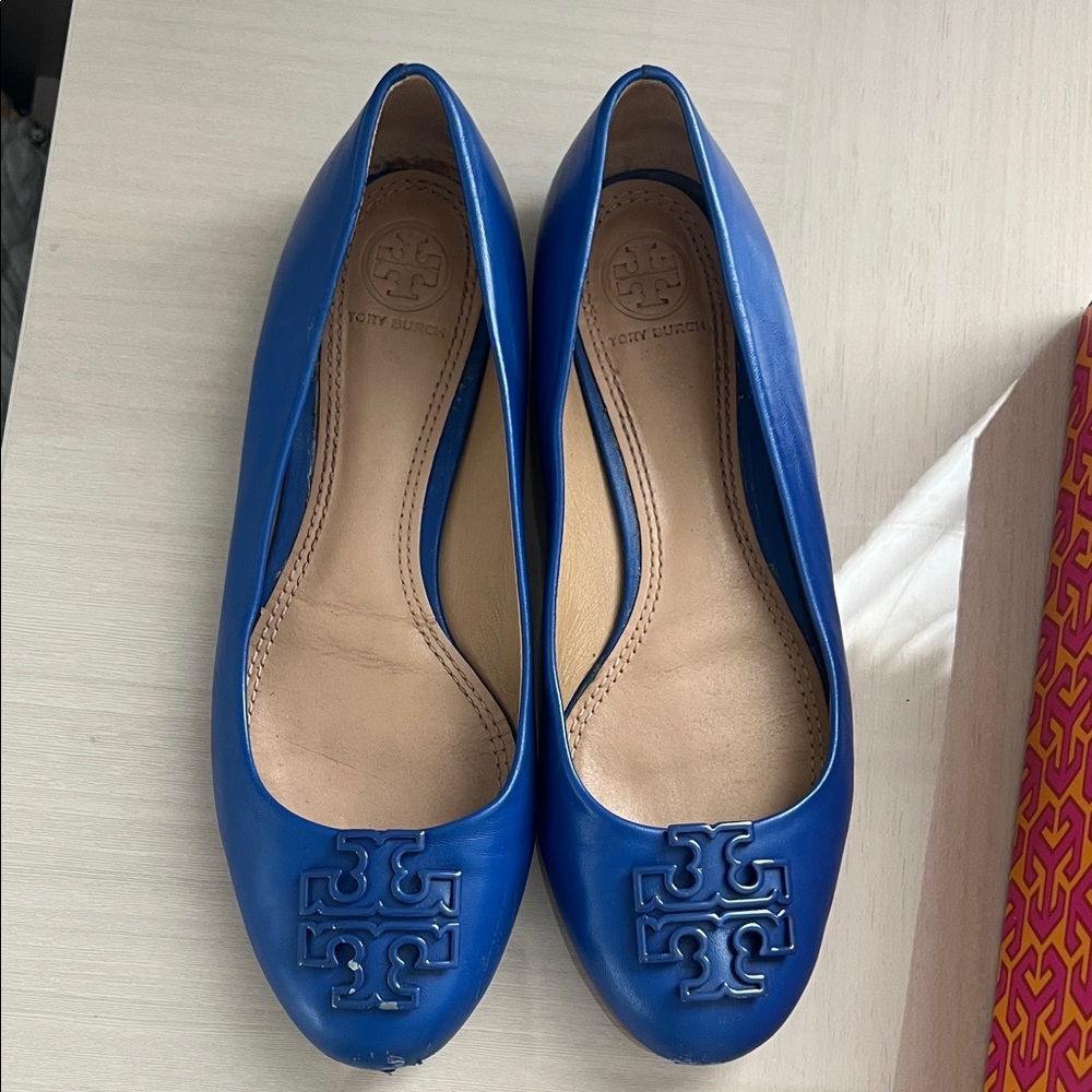 Tory Burch Jelly Blue Flats